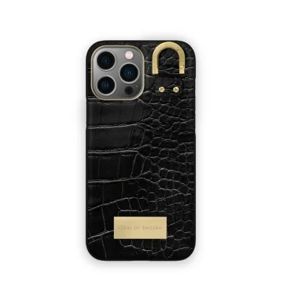 Ideal of Sweden Case for iPhone 14 Pro Atelier - Black Croco
